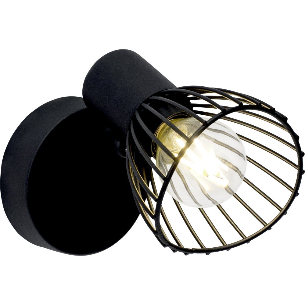 Brilliant Zwarte Wandspot Elhi - 71910/06