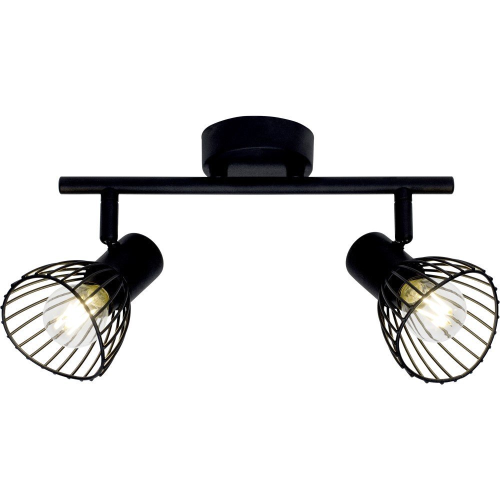 Brilliant Zwarte Plafondlamp Elhi - 71913/06