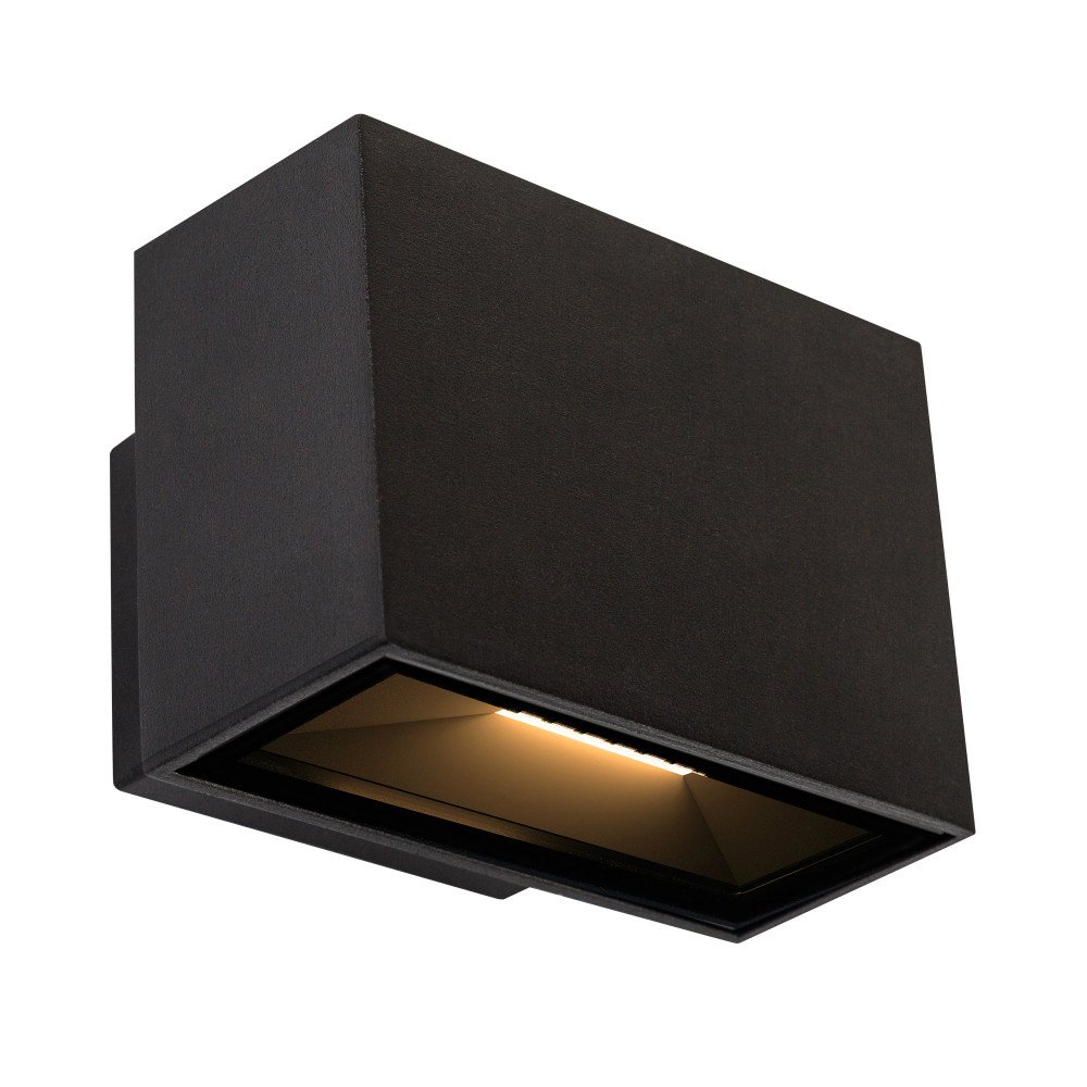 Ks Verlichting Zwarte Wandspot Petrol - 7495