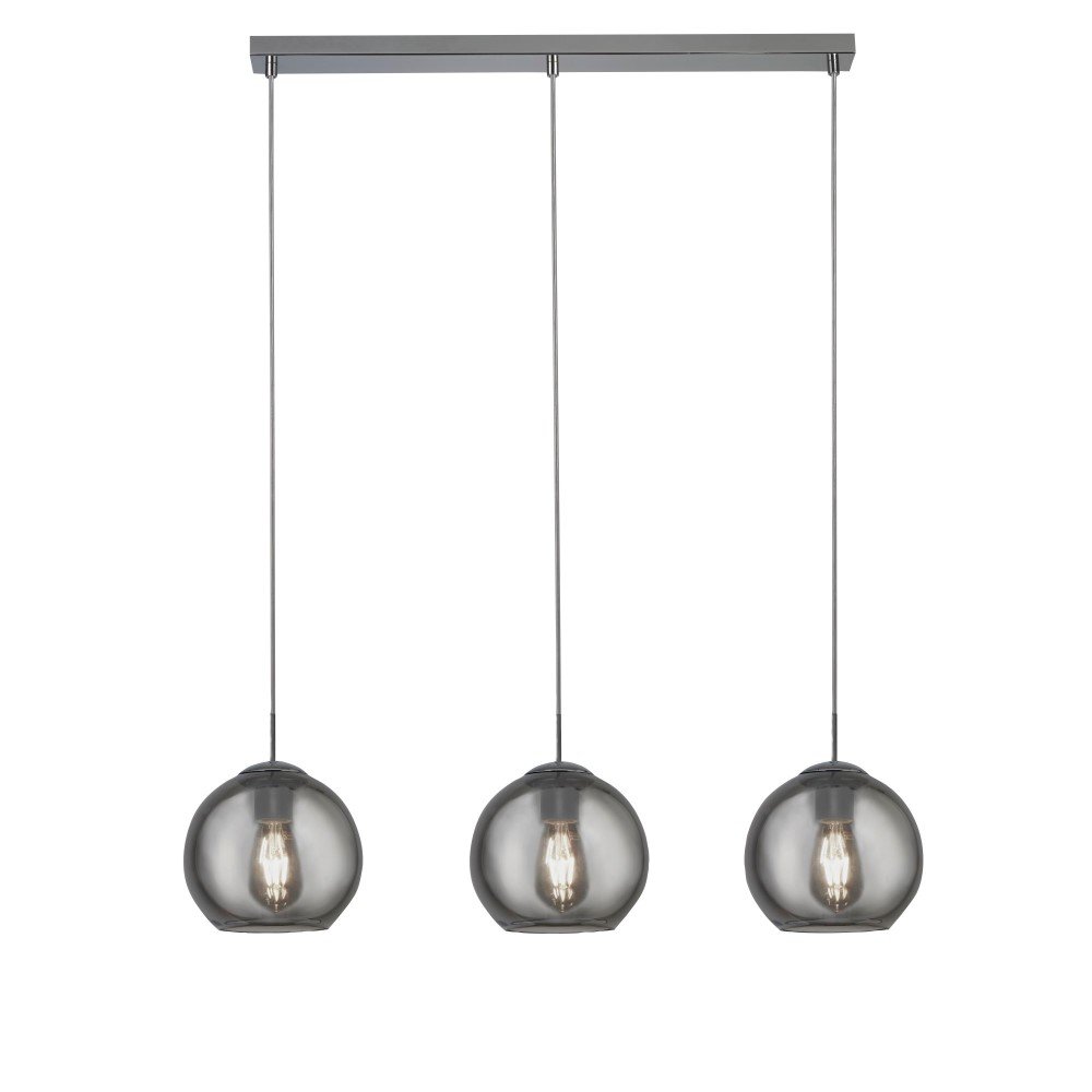 Searchlight Smoke Hanglamp Balls 3-lichts - 1623-3SM
