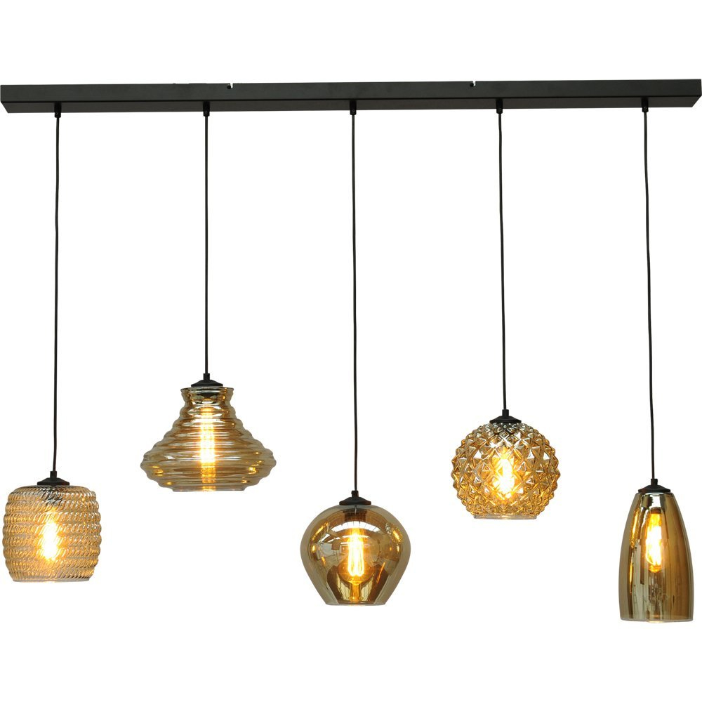 Masterlight Glazen Hanglamp Quinto 5 - 2261-05-130-5-05-131