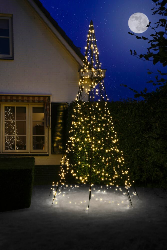 Fairybell 4 Meter - 640 Led - Warm White - Twinkle Incl. Pole - Fanl-400-640-03-Eu