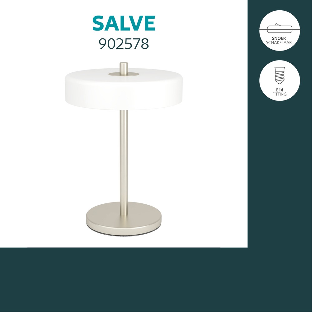 Design tafellamp Salve nikkel Eglo 9008606392315