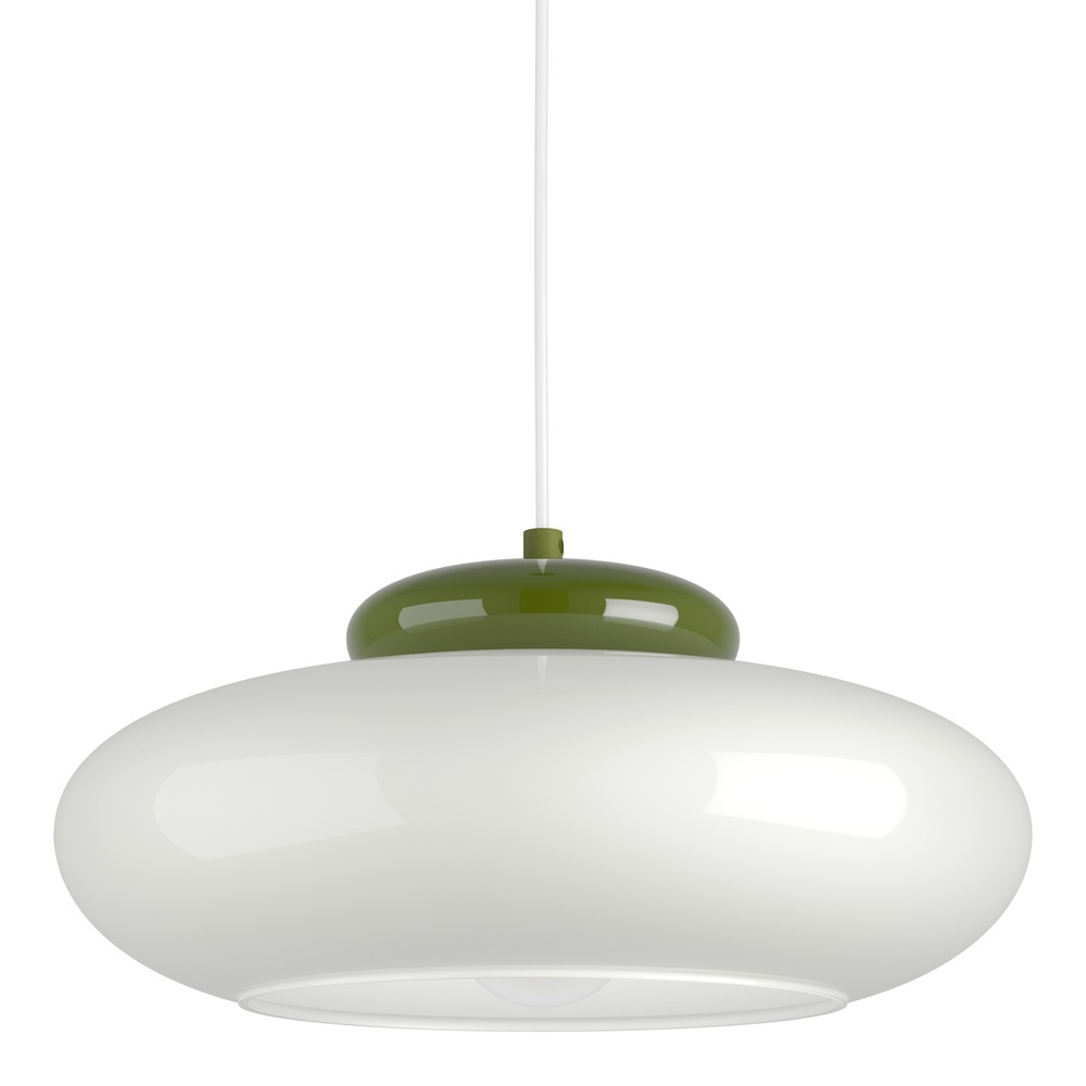 Design hanglamp Berardelli wit met groen Ø 32cm Eglo 9008606404995