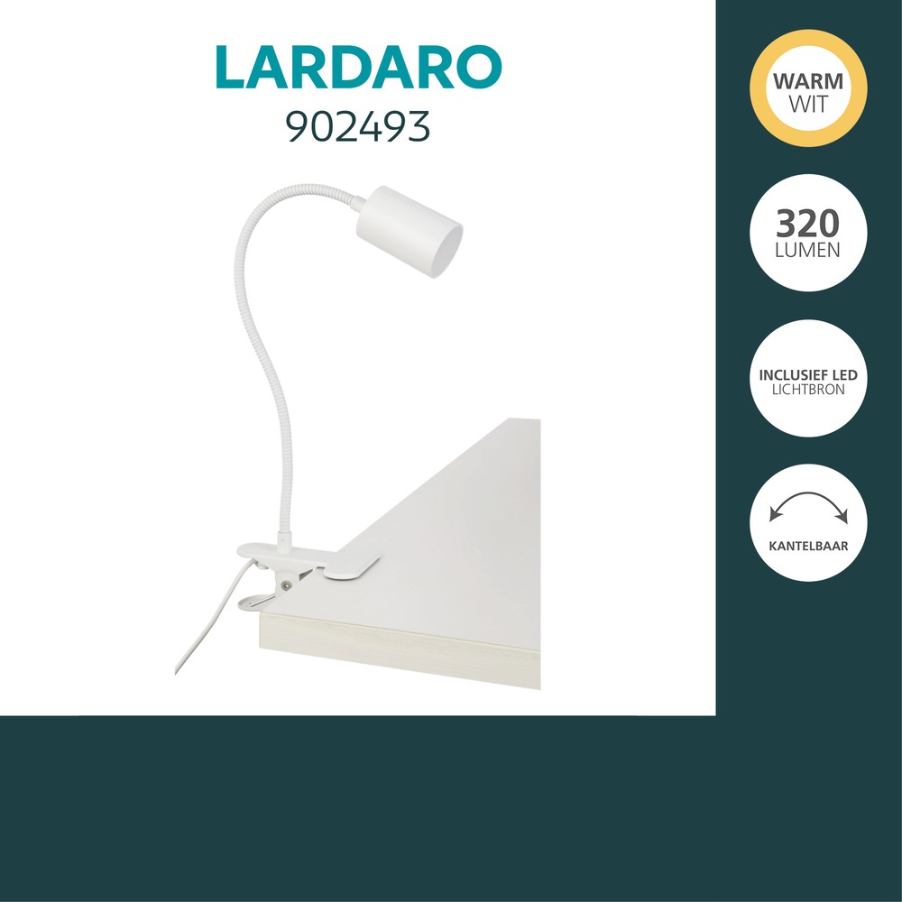 Klemlamp Lardaro wit Eglo 9008606389285