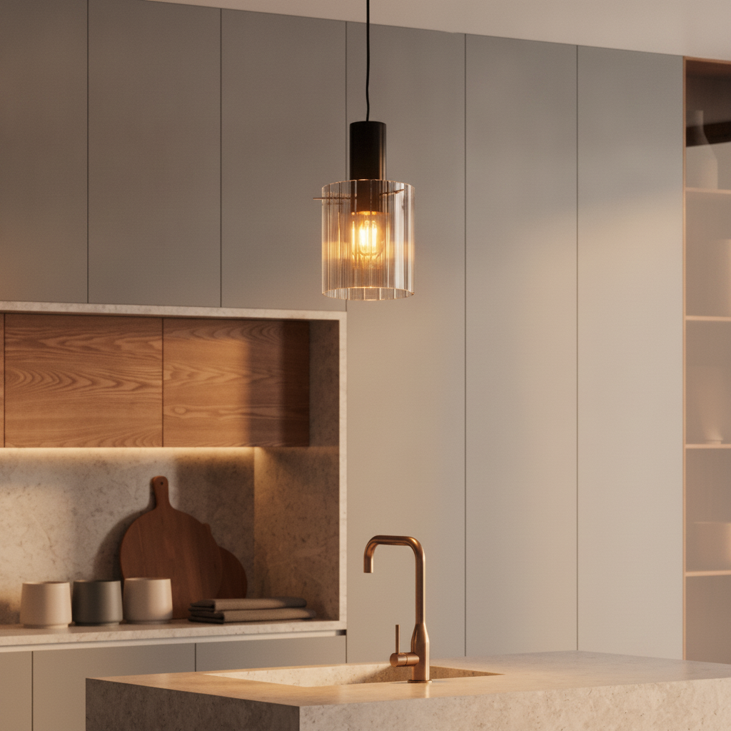 Design hanglamp Mirbi 1-lichts zwart