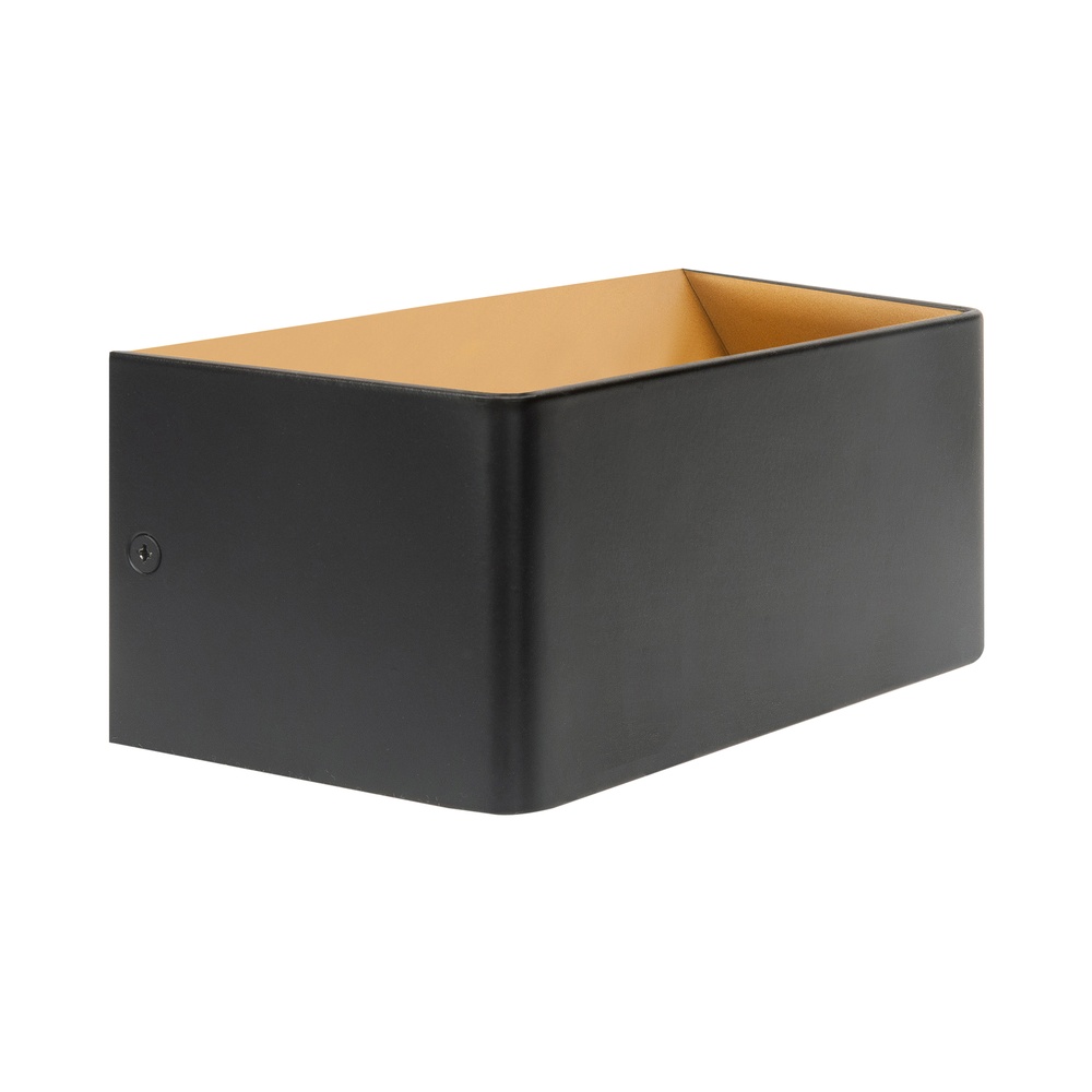 Highlight Design Opbouwspot Stretto M Zwart Met Goud - W3627.38