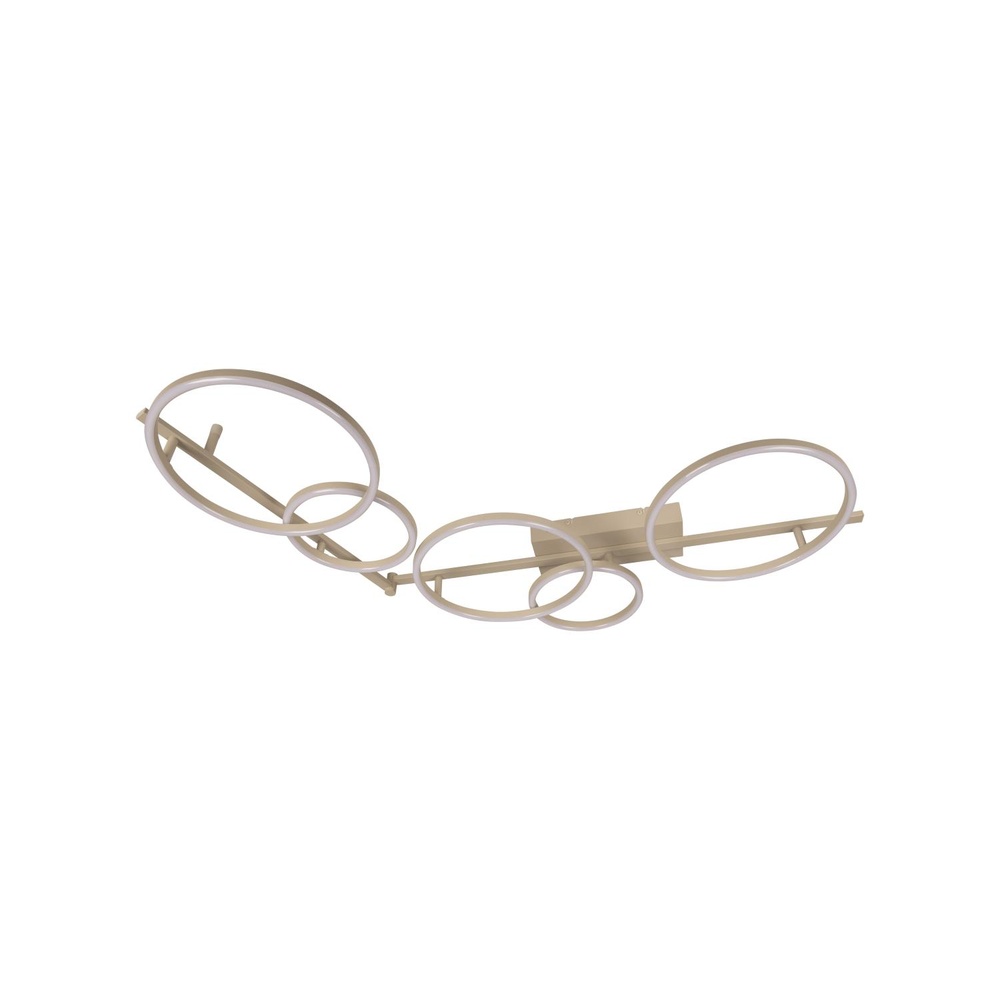 Lucide Moderne Plafondlamp Nicola Zand Bruin Hoek - 53113/36/41