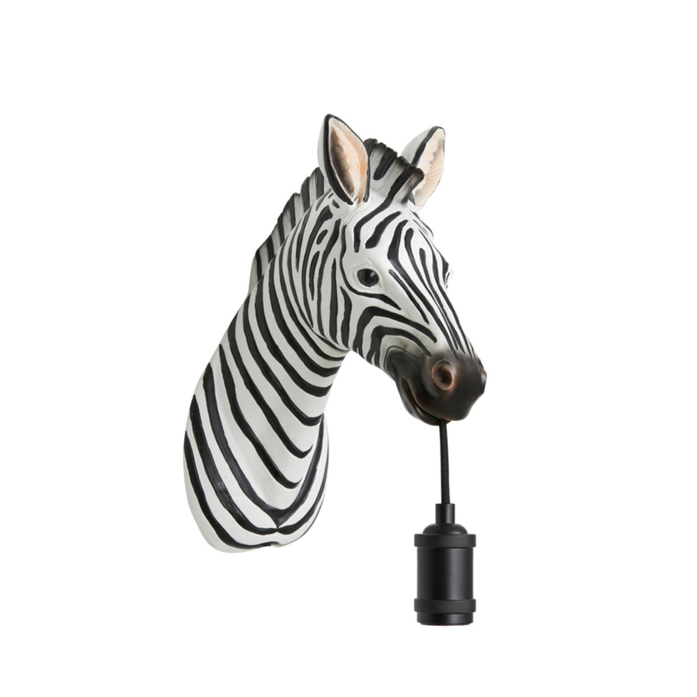Light & Living Wandlamp Zebra Zwart En Wit - 3123526