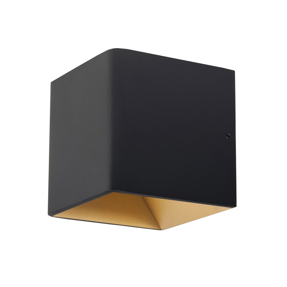 Highlight Design Opbouwspot Stretto S Zwart Met Goud - W3625.38