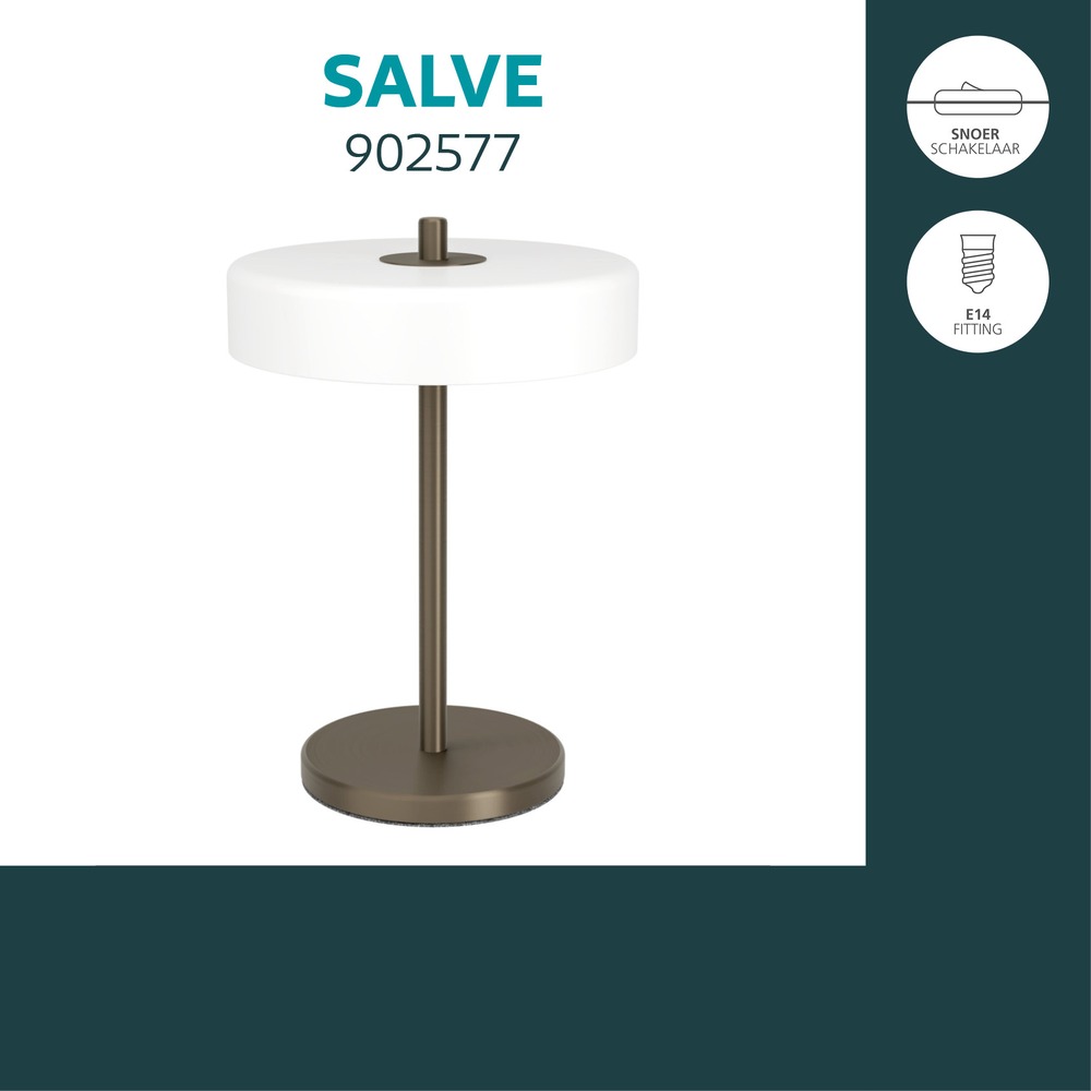 Design tafellamp Salve donker brons Eglo 9008606392322