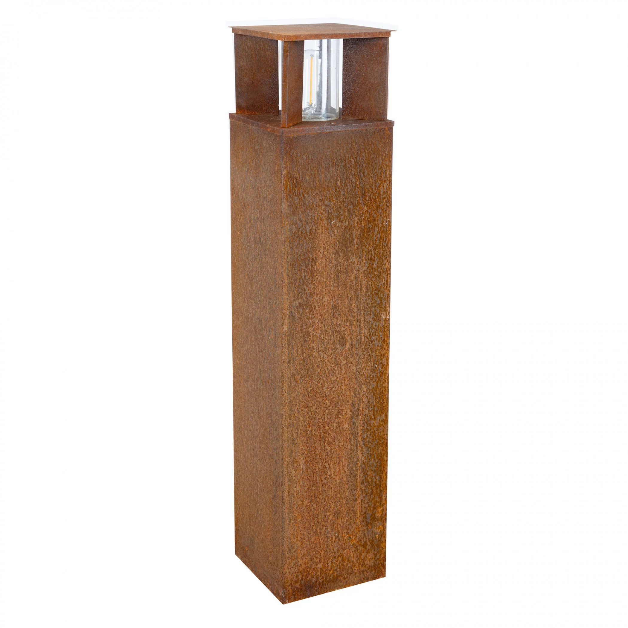 Vierkante tuinlamp Marina 70 corten
