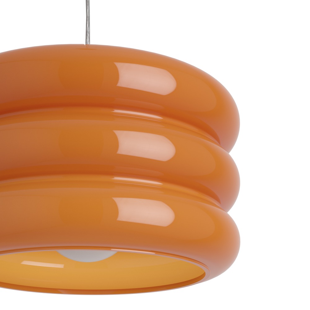 Design hanglamp Tortora chroom met oranje Ø 20cm Eglo 9008606405565