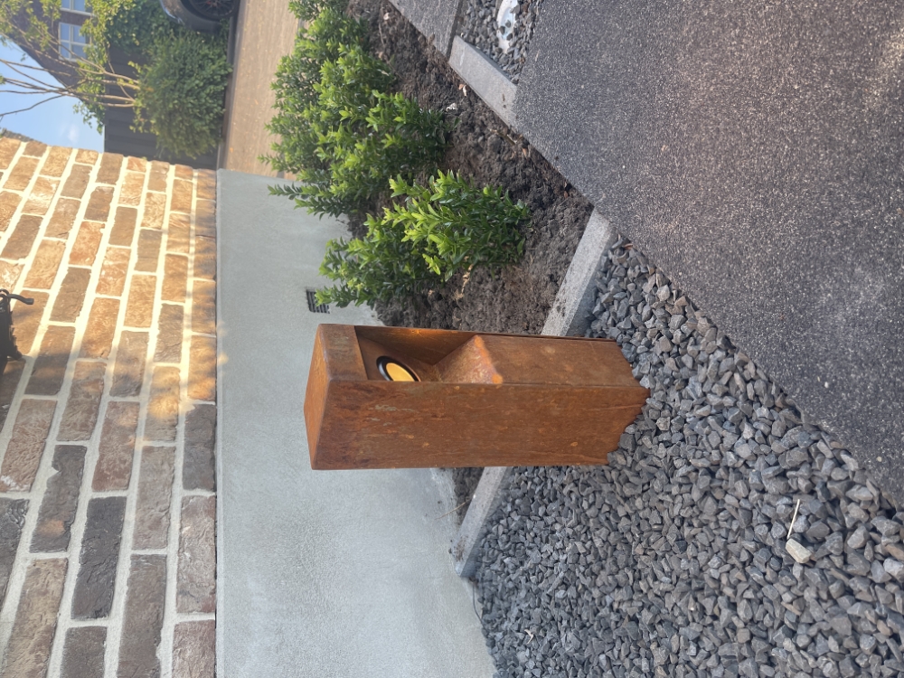 Pad verlichting Gis 35cm corten