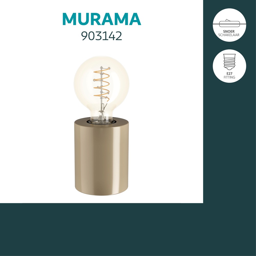 Tafellampje Murama zand bruin Eglo 9008606406241