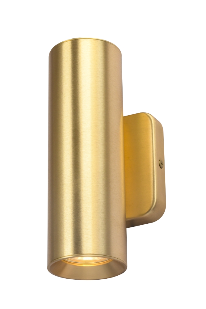 Mat gouden wandlamp Megano 2 up & down licht