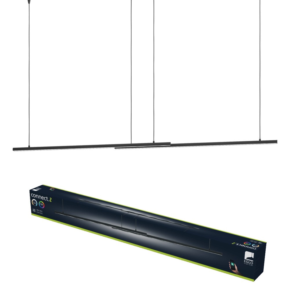Smart hanglamp Flatron-Z zwart 150cm Eglo 9008606390564
