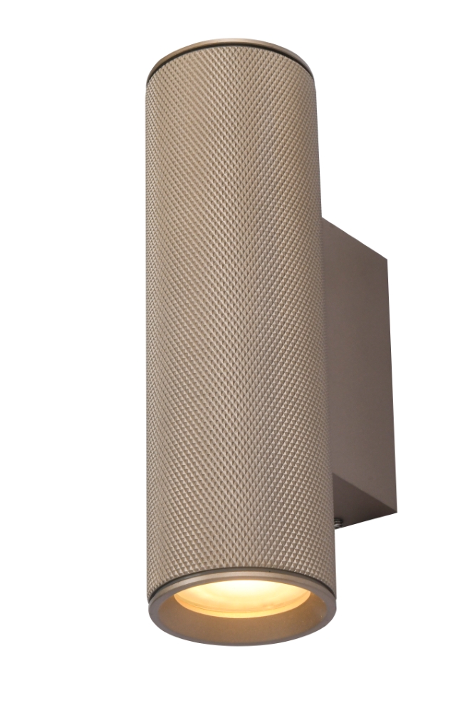 Wandspot structuur Rocco Champagne met zwart