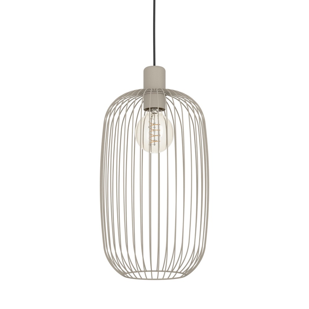 Draad hanglamp Lodods zand bruin Ø 22cm