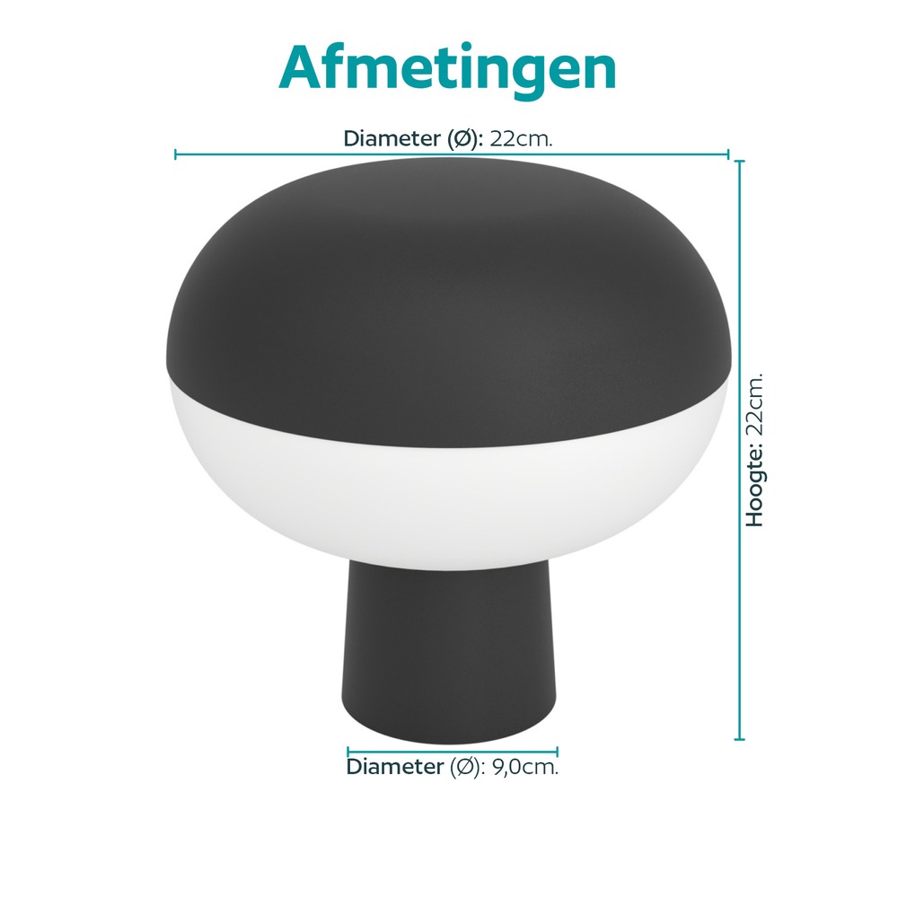 Smart tafellamp Marini-Z zwart Eglo 9008606390380