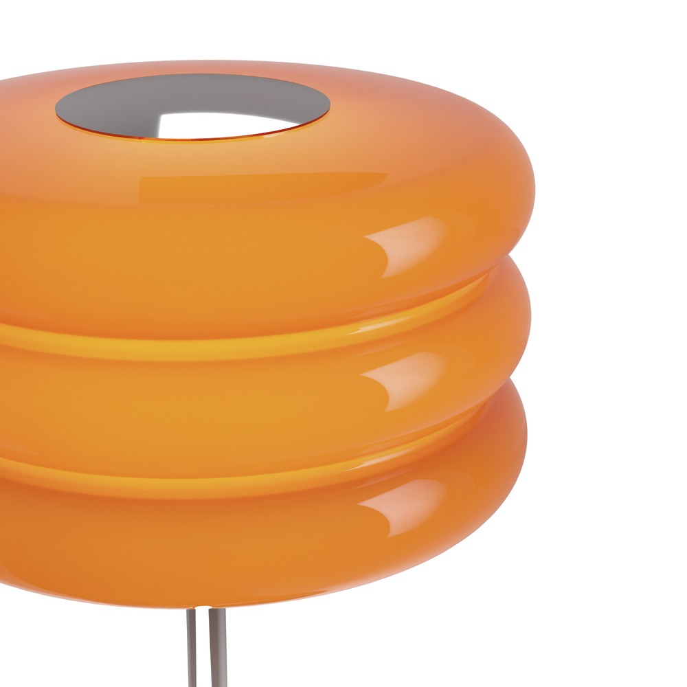Design tafellamp Tortora chroom met oranje Ø 20cm Eglo 9008606405602