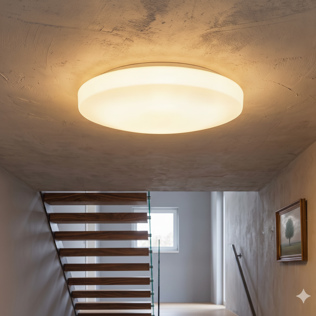 Plafondlamp Ivi Ø 33cm wit