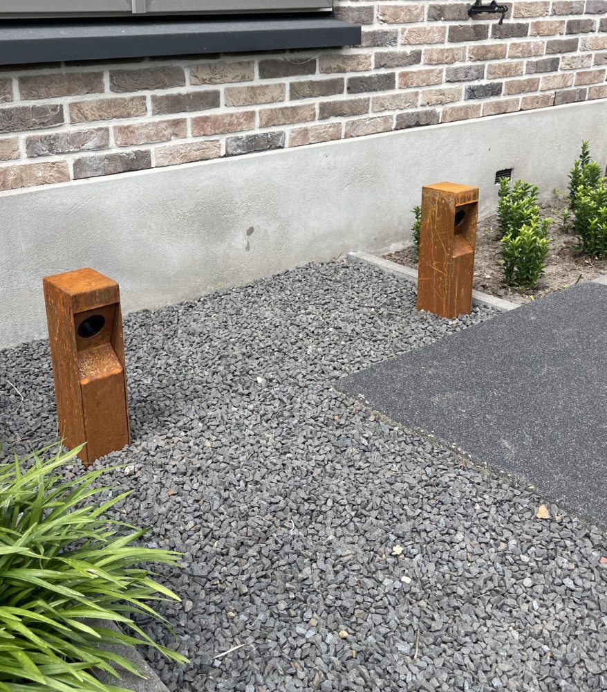 Pad verlichting Gis 35cm corten 12V LightLux 6150817853833