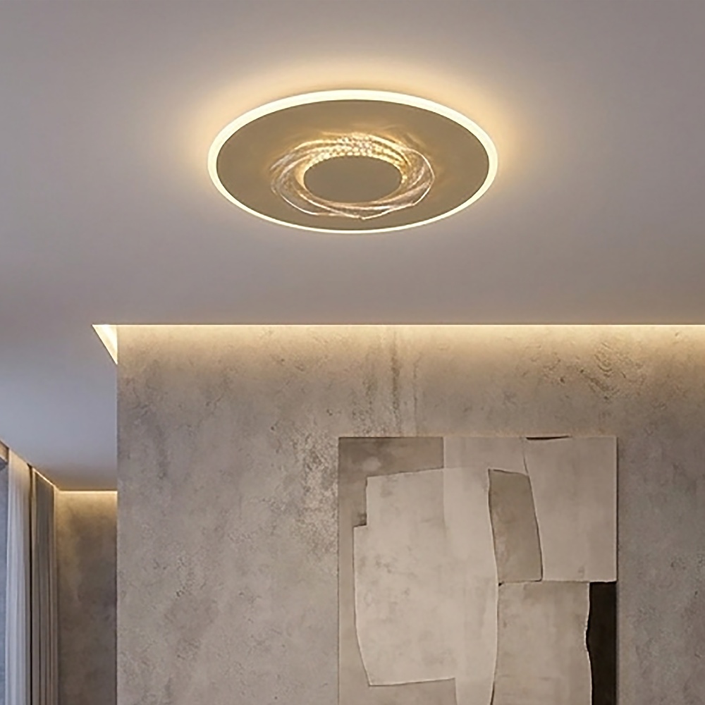 Moderne plafonniere Wreath zand bruin Searchlight 5,05342E+12