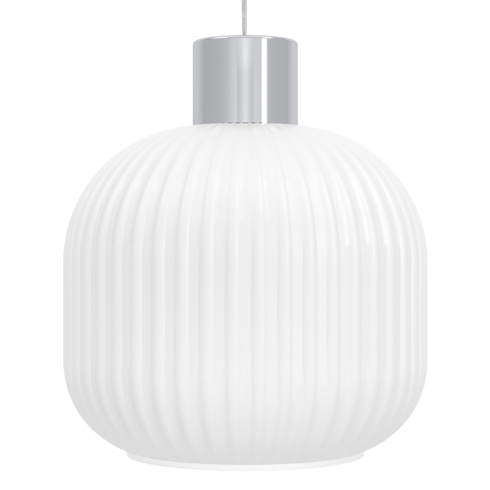 Design hanglamp Dasmina chroom met wit Ø 20cm Eglo 9008606406289