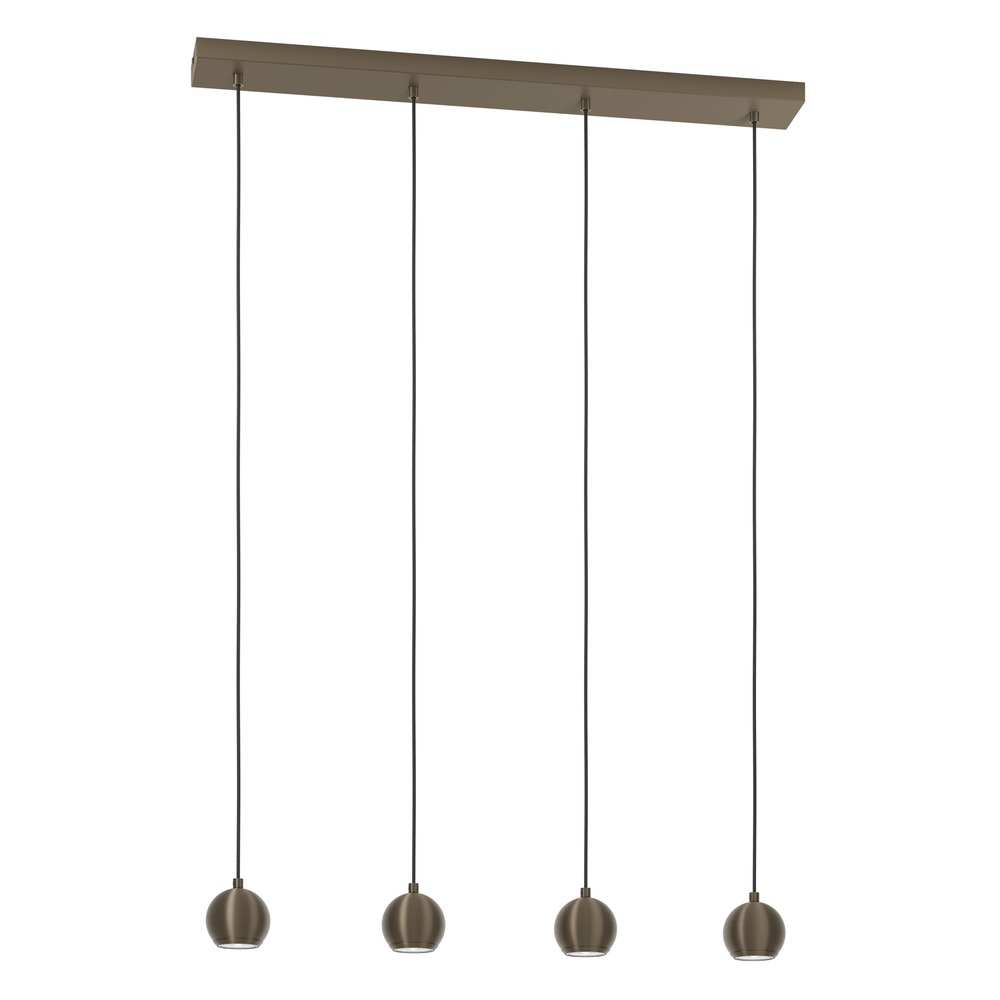 Design hanglamp Bimeda 1 donker brons 4-lichts Eglo 9008606391103