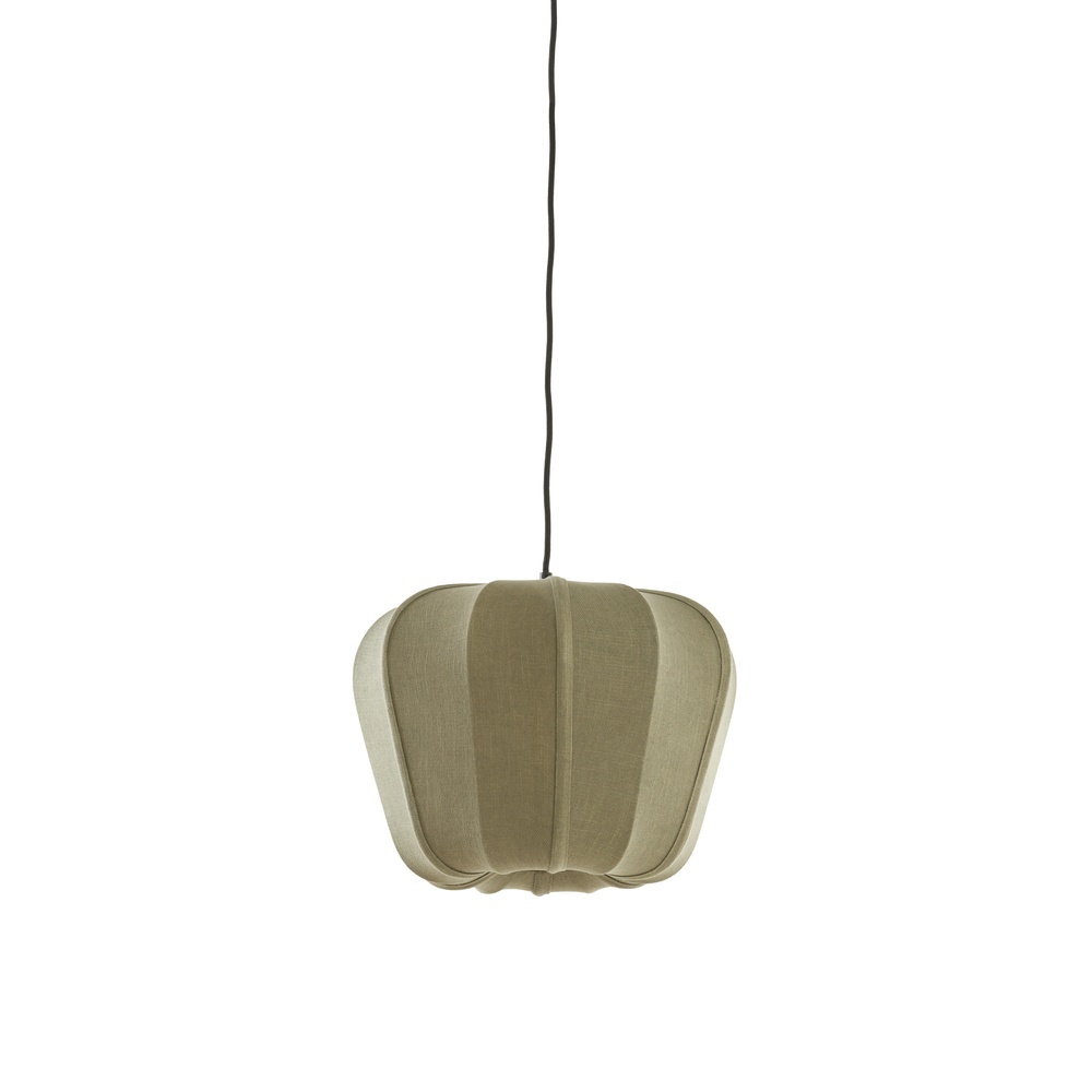 Light & Living Japandi Hanglamp Zubedo Ø 40cm - Olijf Groen - 2979069