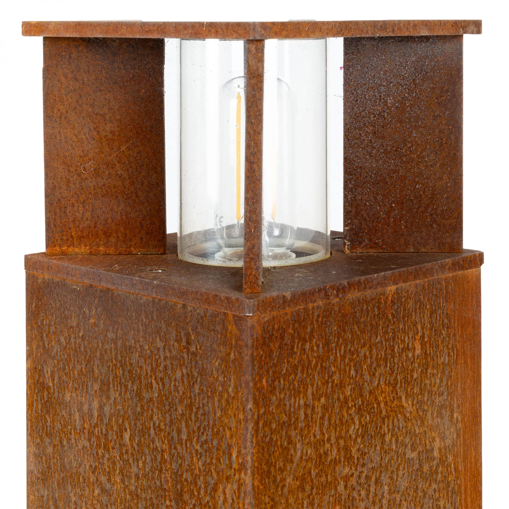 Vierkante tuinlamp Marina 70 corten KS verlichting 8714732783507