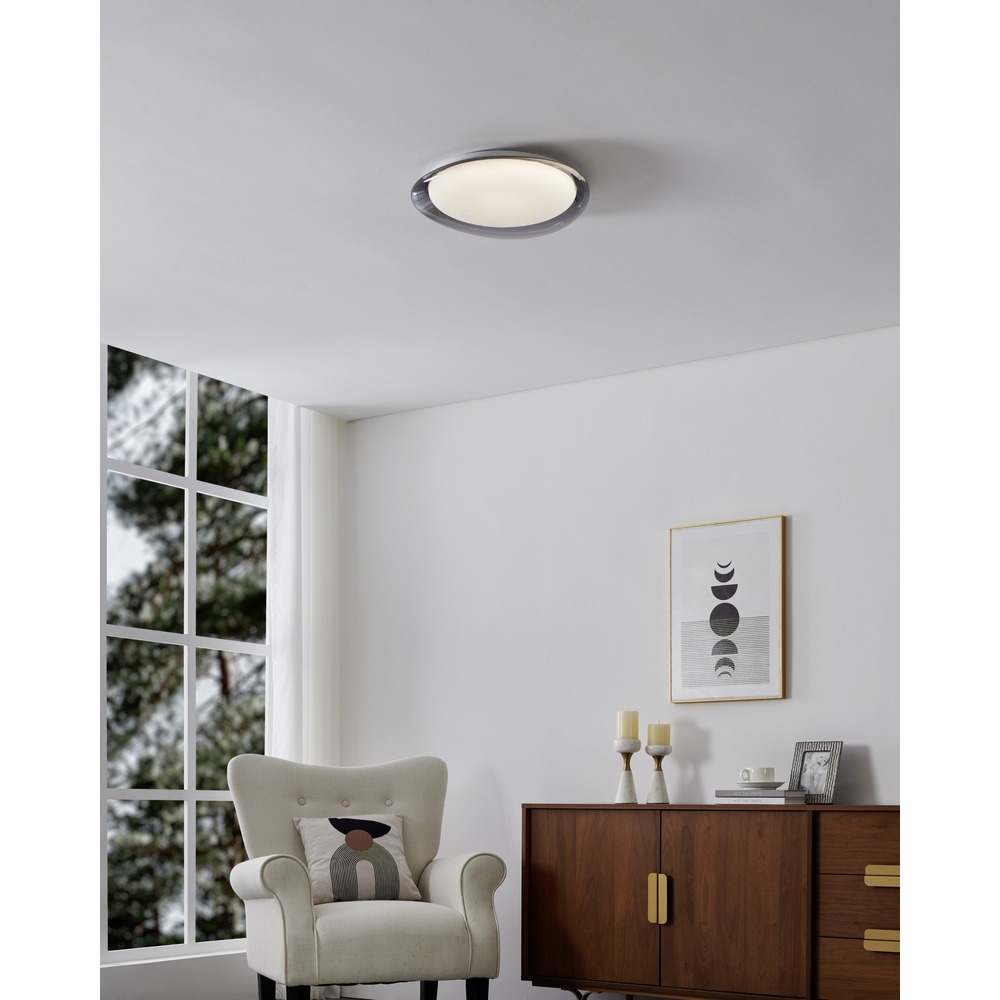 Design plafondlamp Conistarino wit met smoke Eglo 9008606399710