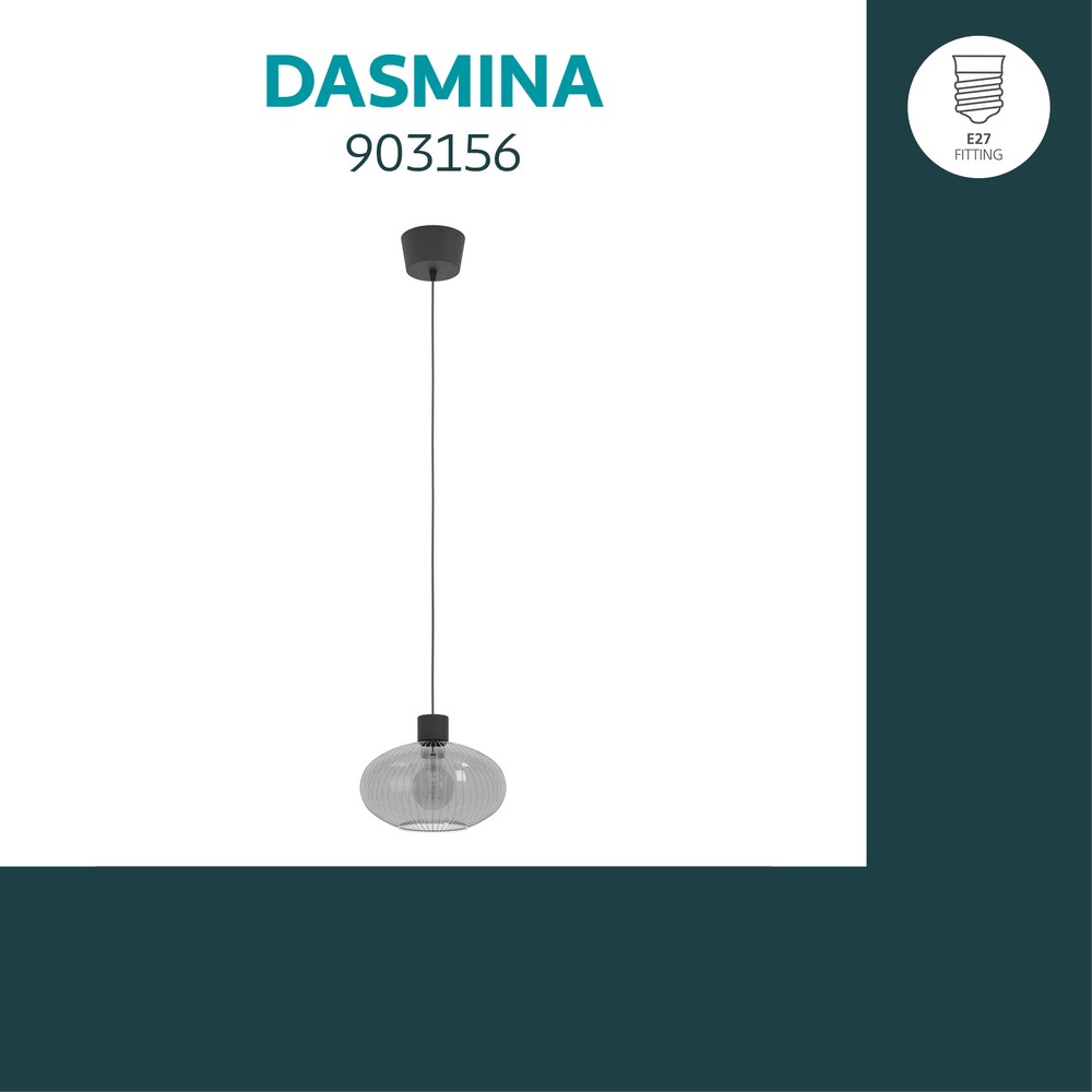 Hanglamp Dasmina zwart Eglo 9008606406333
