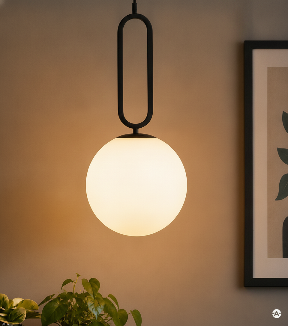 Hanglamp Grus zwart Ø 25cm