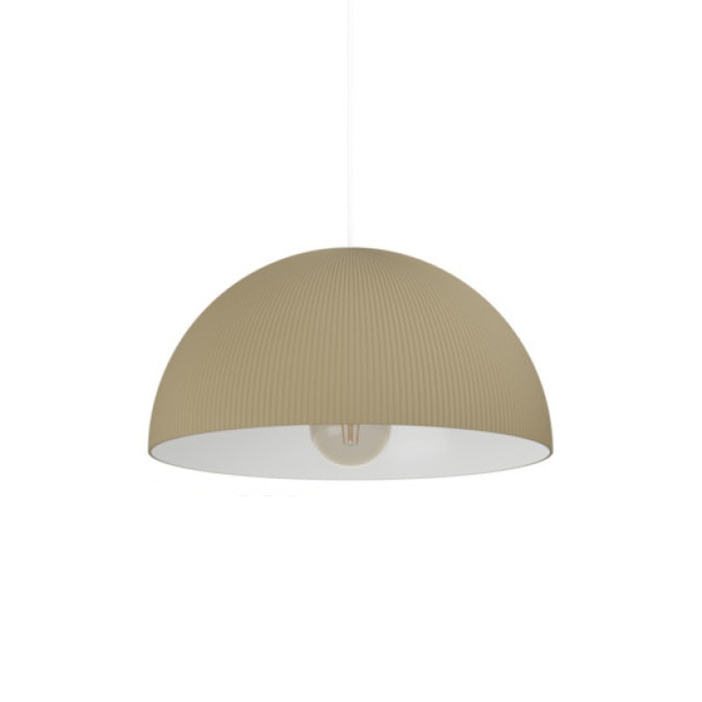 Design hanglamp Gaetano 2 zand bruin met wit Ø 40cm