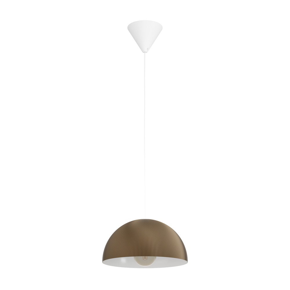 Design hanglamp Gaetano 2 brons met wit Ø 30cm Eglo 9008606391592