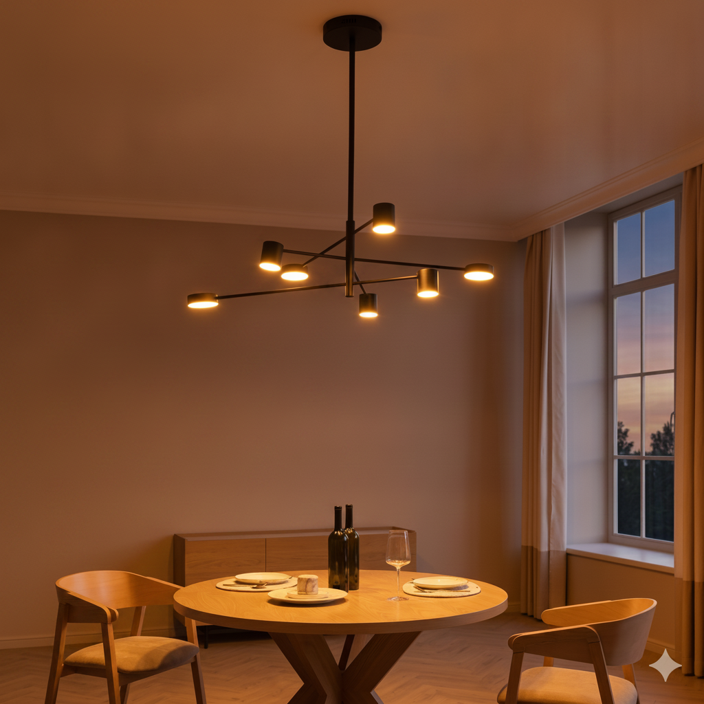 Zwarte hanglamp Nordik S design
