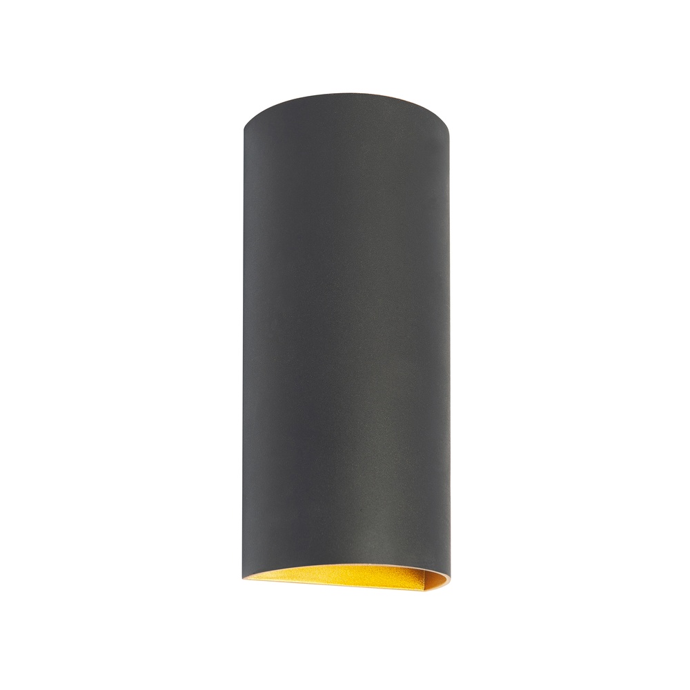 Highlight Design Opbouwspot Hera Up Down Rond Zwart Met Goud - W3631.38