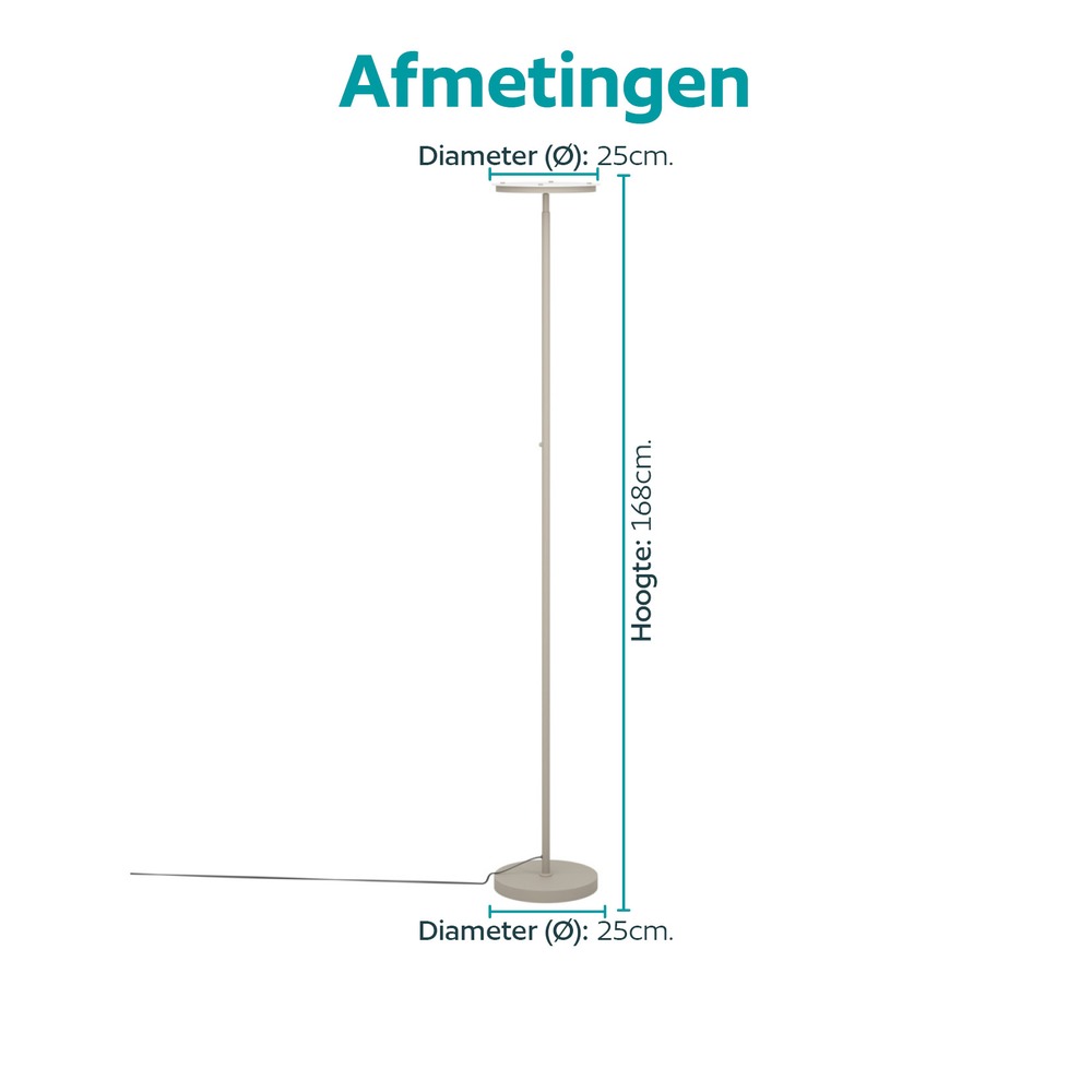 Design vloerlamp Piagnolo zand bruin Eglo 9008606392377