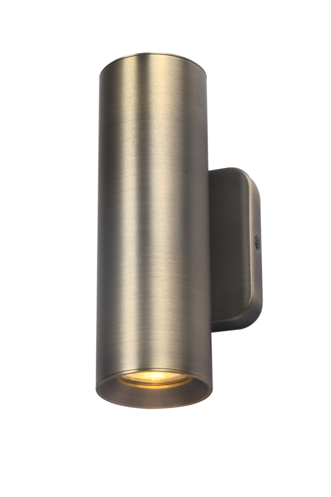 Antieke bronzen wandlamp Megano 2 up & down licht