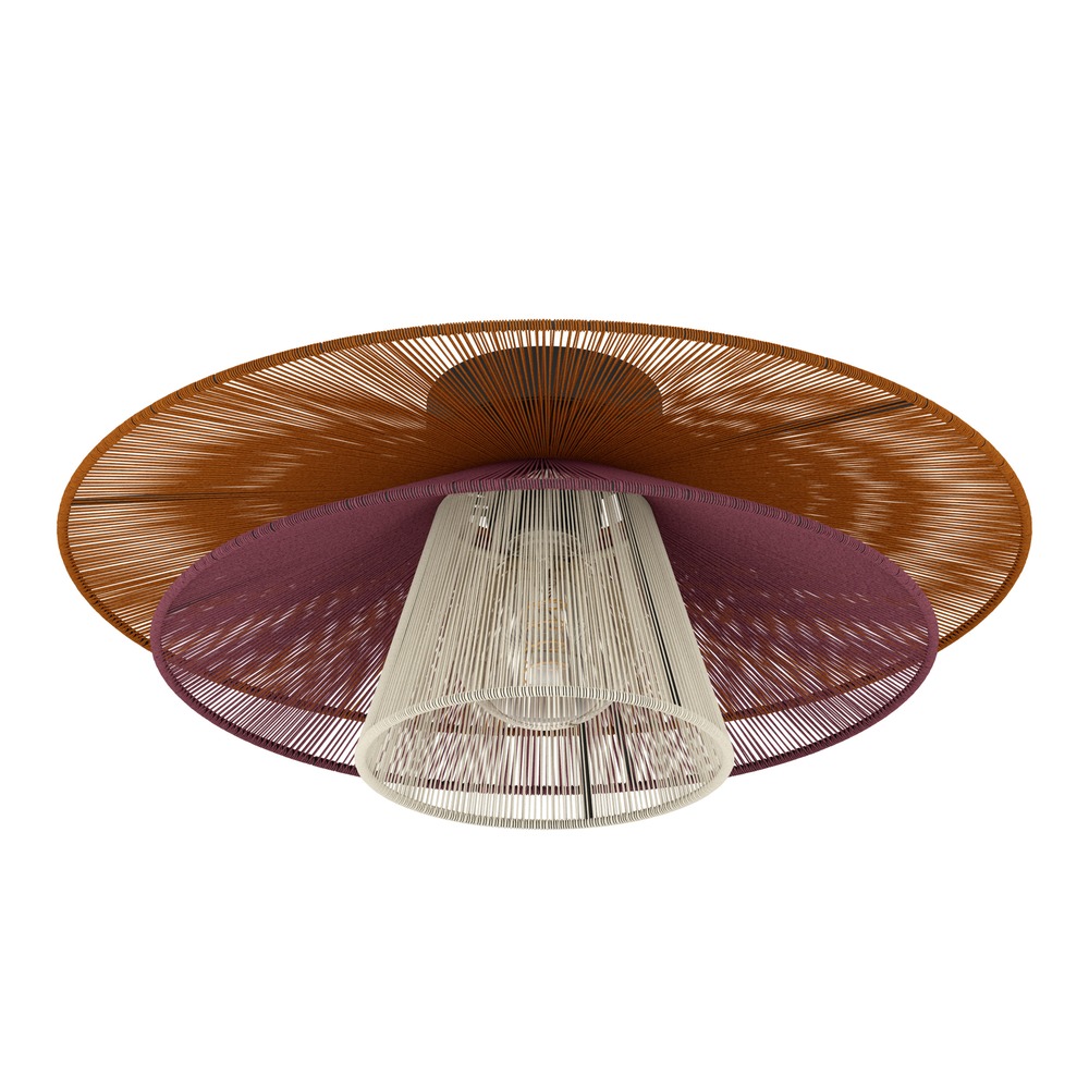 Draadlamp Pignona plafond gekleurd