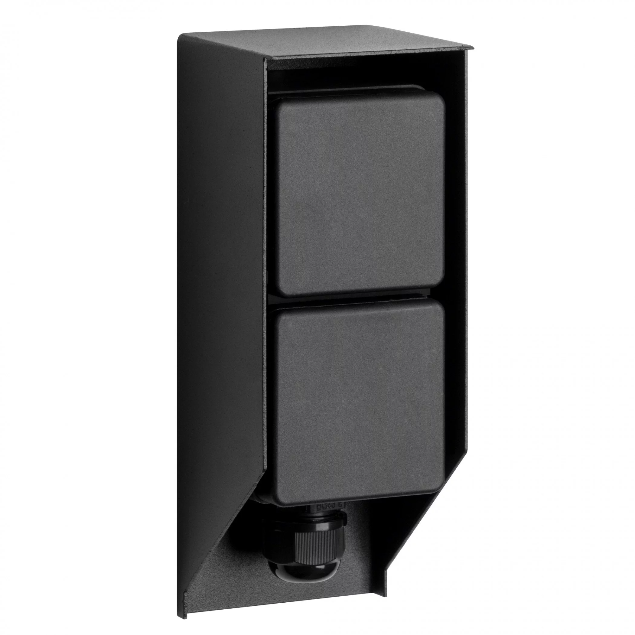 Stopcontact Double zwart