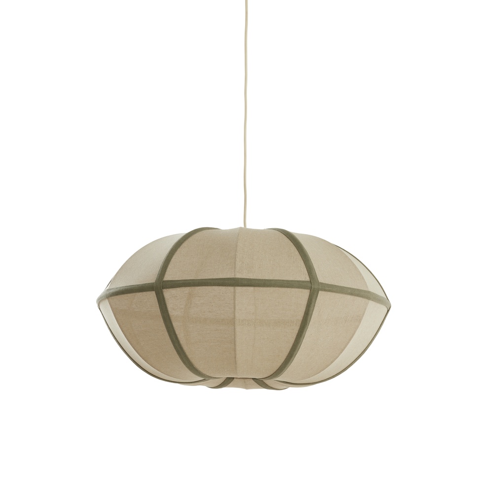 Light & Living Japandi Hanglamp Mirelys Ø 61cm - Olijfgroen - 2995184
