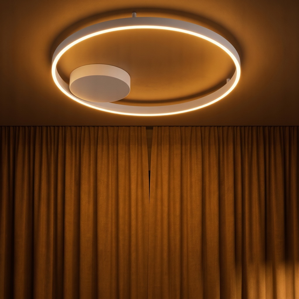 Plafondlamp Hedra rond Ø 60cm wit