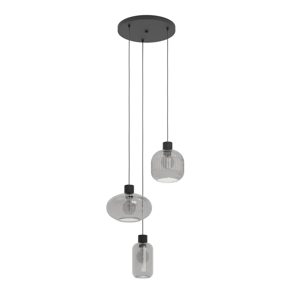 Design hanglamp Dasmina zwart 3-lichtts Eglo 9008606406364