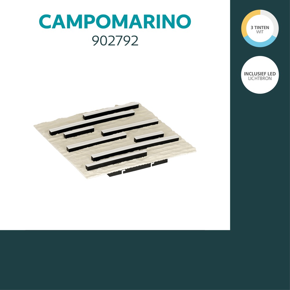Plafondlamp Campomarino zand bruin 38cm Eglo 9008606408894