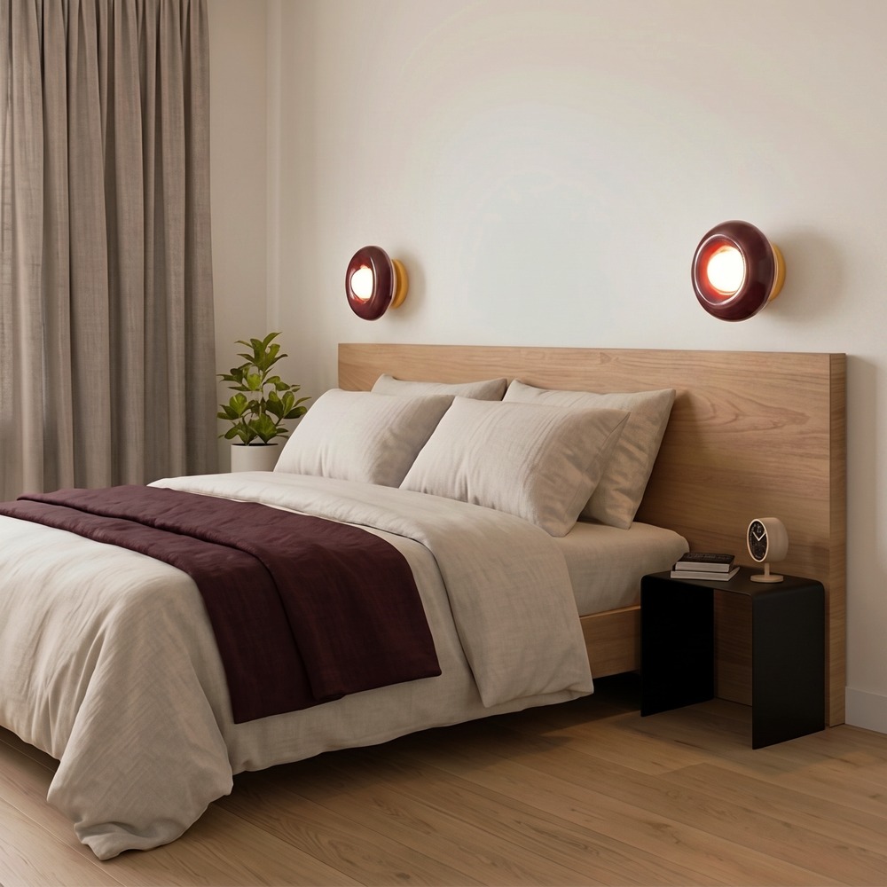 Design plafondlamp Torchiarolo oranje met bordeaux rood Eglo 9008606405527