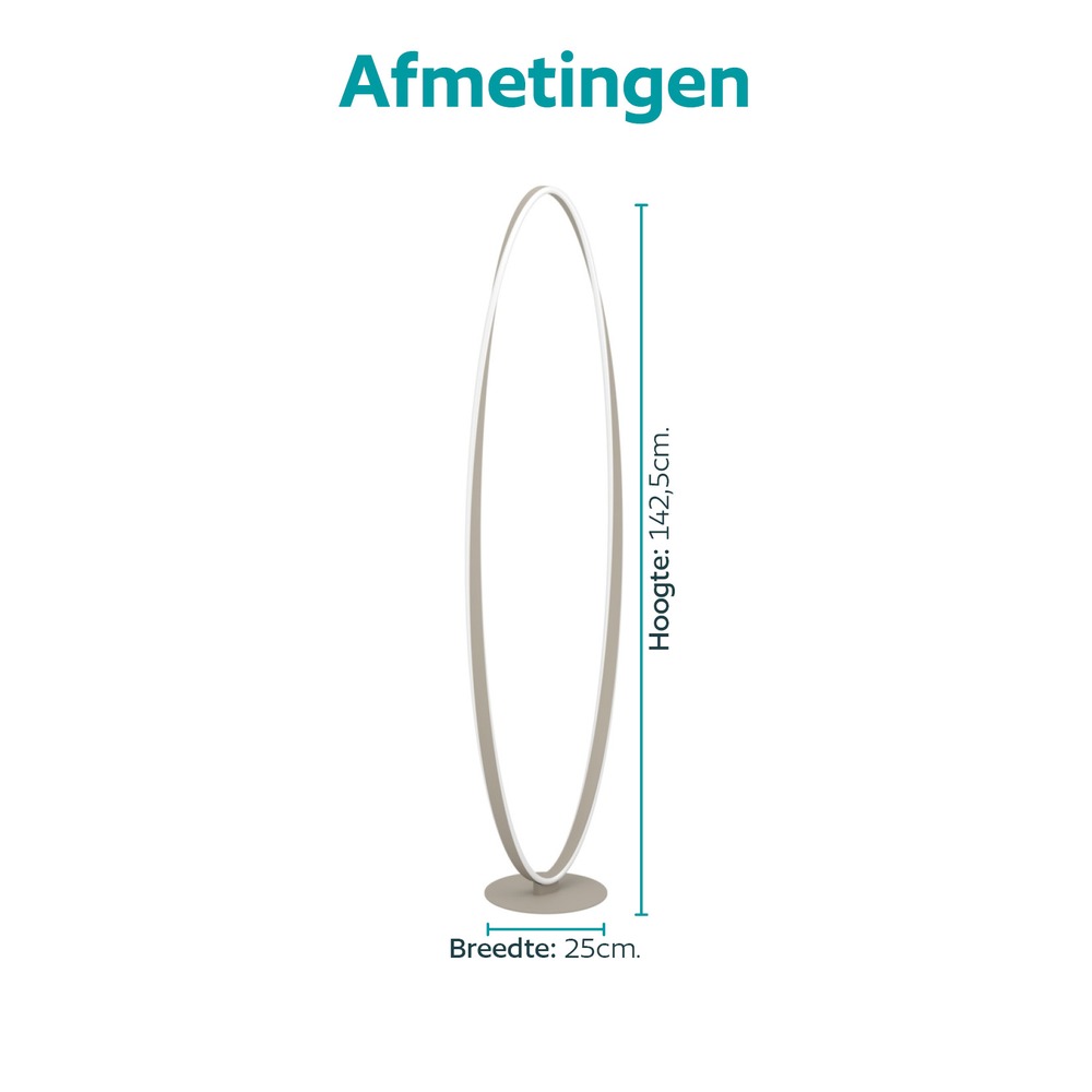 Design vloerlamp Camerota zand bruin Eglo 9008606391363