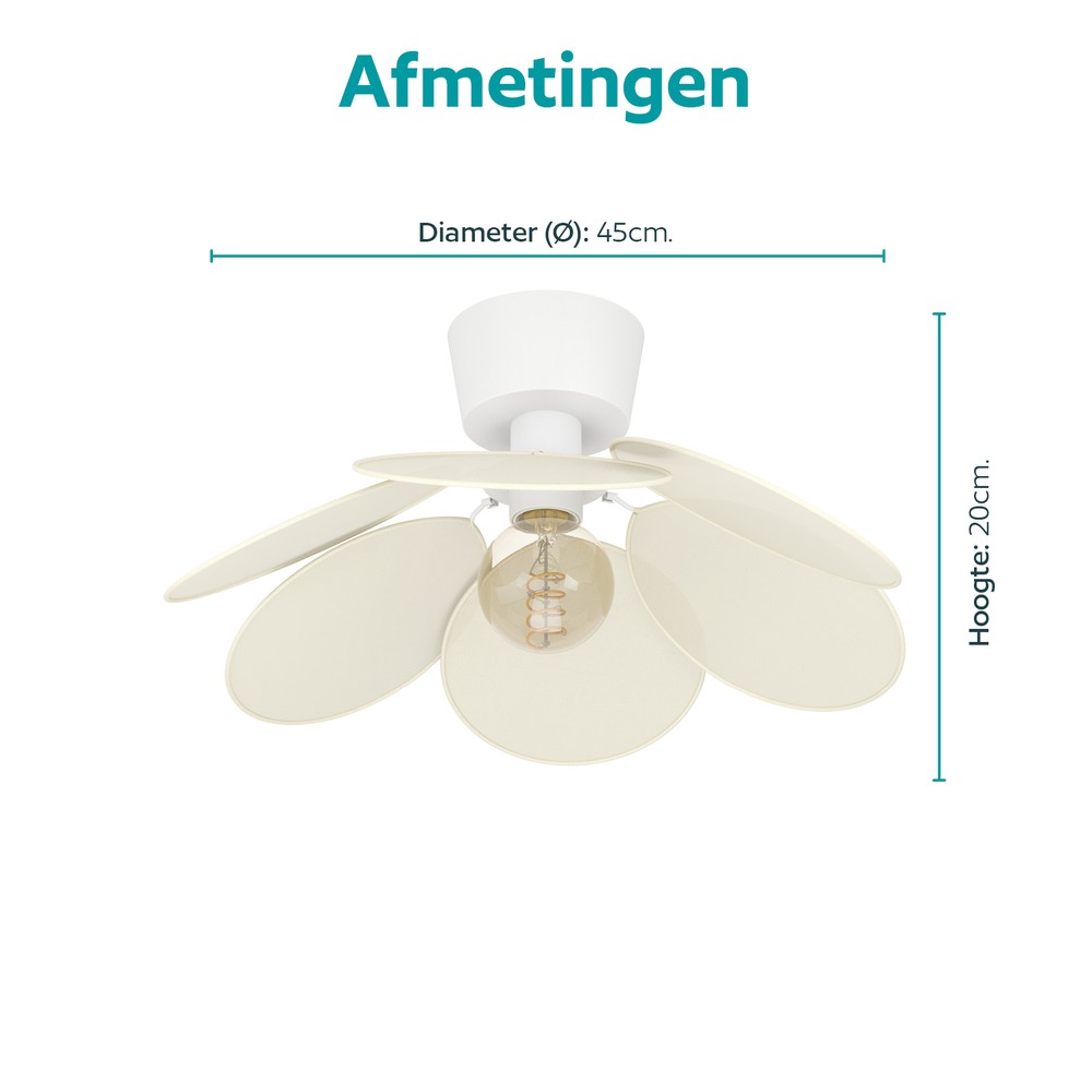 Plafondlamp Binacua wit Ø 45cm Eglo 9008606405800